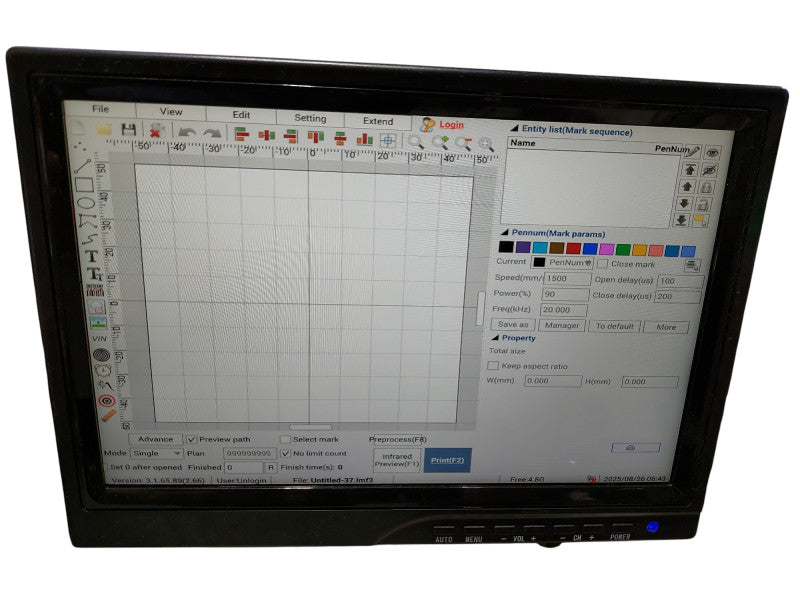 TBK-958C Automatic Laser Marking Screen Separater Repair Machine =