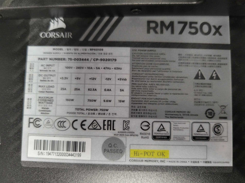Custom/Gigabyte PC AMD Ryzen 7 3700X 8C, 16GB DDR4, 500GB SSD, 750W PSU _