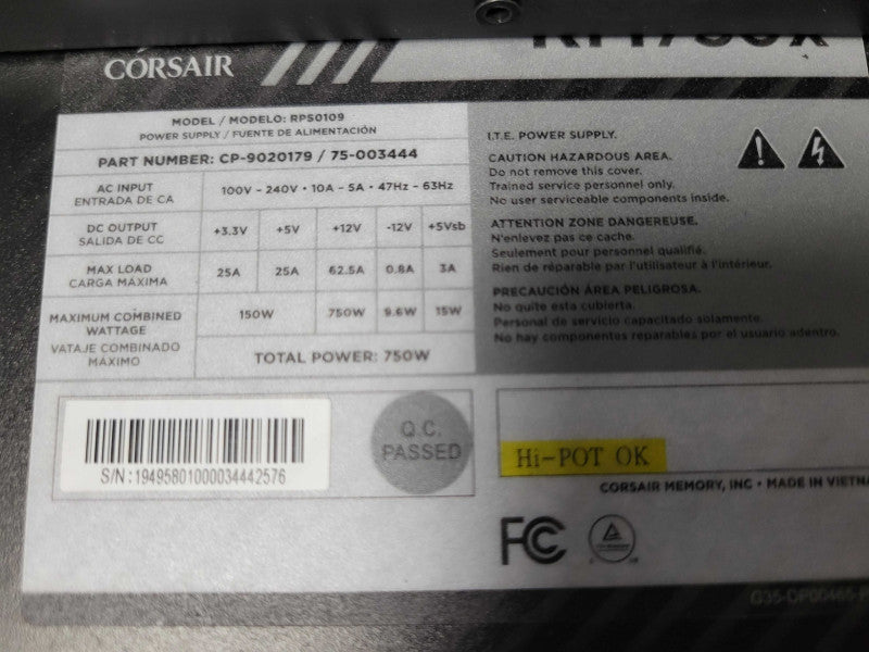 Custom/Gigabyte PC AMD Ryzen 7 3700X 8C, 8GB DDR4, 256GB SSD, 750W PSU _