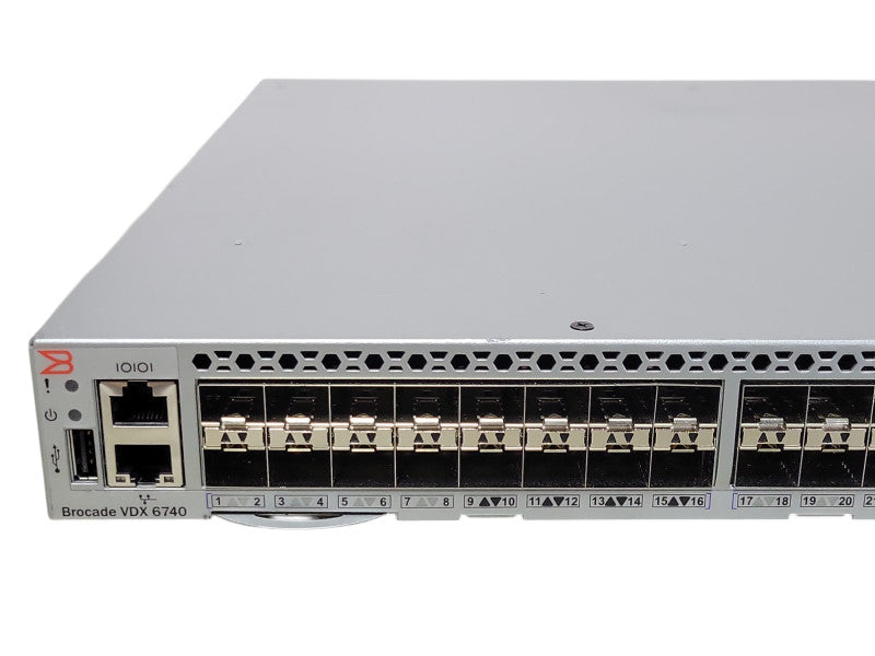 Brocade/Extreme BR-VDX6740-48-F 48x 10GbE SFP+ + 4x 40Gb QSFP+ Switch _