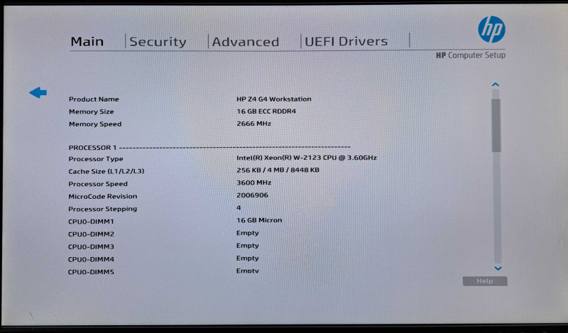 HP Z4 G4 Workstation | Xeon W-2123 @3.60GHz, 16GB DDR4, 512GB NVMe, No GPU Q