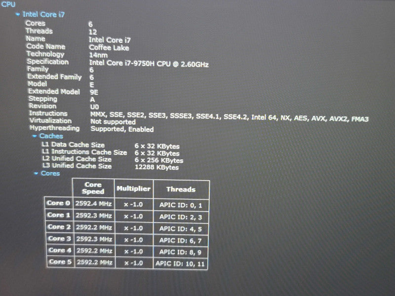 Alienware m15 i7-9750H 32GB DDR4 RTX 2070 w/ Max Q 256GB NVMe  β Lap200