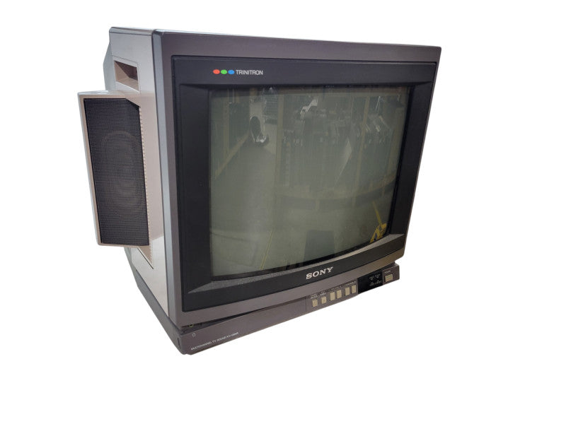 Sony Trinitron 13" CRT TV KV-1380R Vintage, Retro Gaming, Working W/ Remote Q%