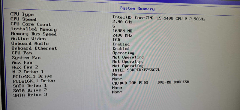ThinkCentre M720S SFF i5-9400|16GB RAM|250GB NVMe Q