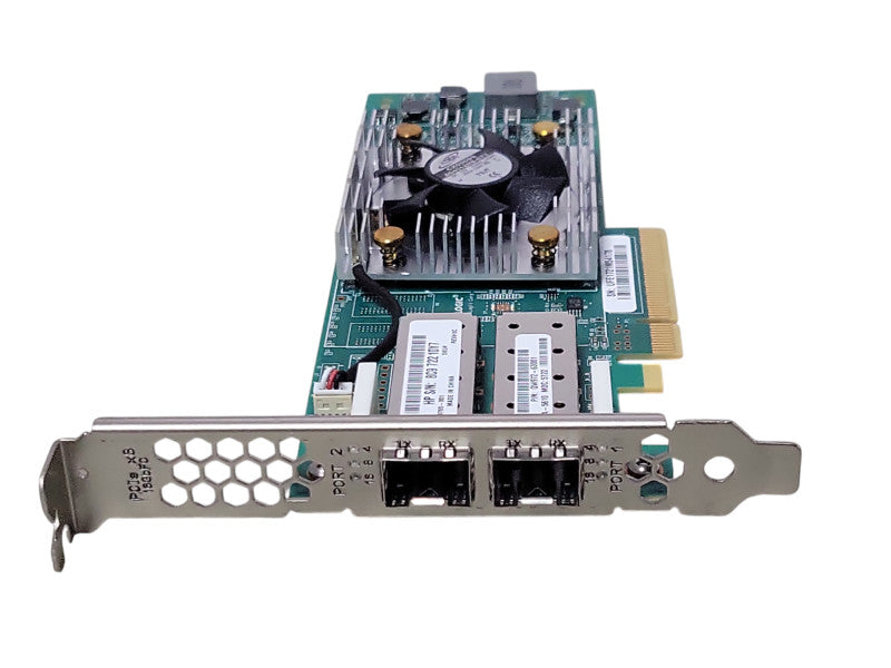 HP QLogic QLE2662 2-Port 16GB SFP+ Fiber Channel HBA Card, FH Bracket _