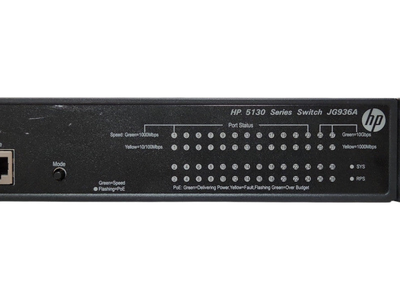 HPE JG936A 5130-24G-PoE+-4SFP+ (370W) Ei Switch