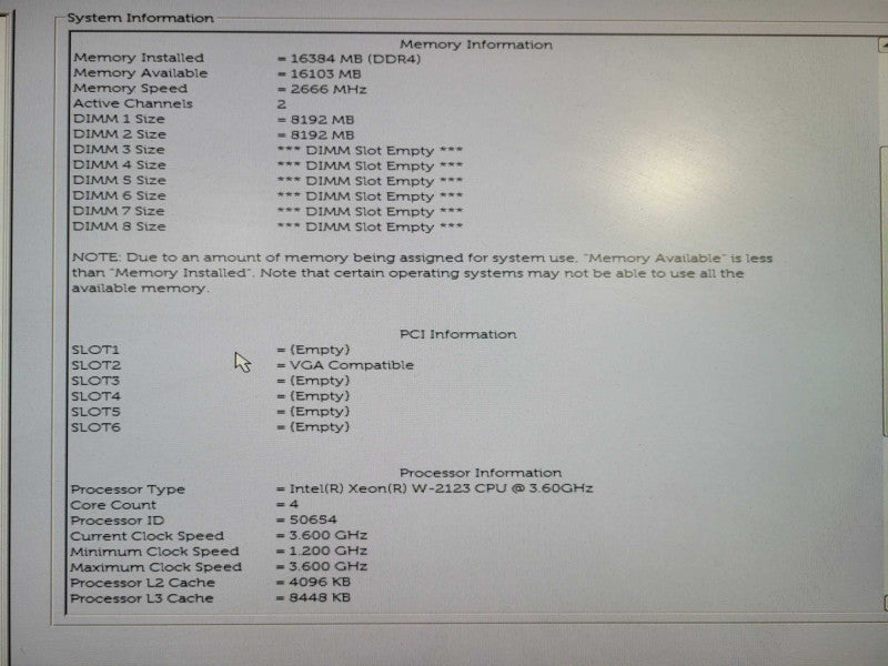 Dell T5820, Xeon W-2123 3.6GHz, 16GB DDR4, AMD W5100 GPU, 950W PSU !