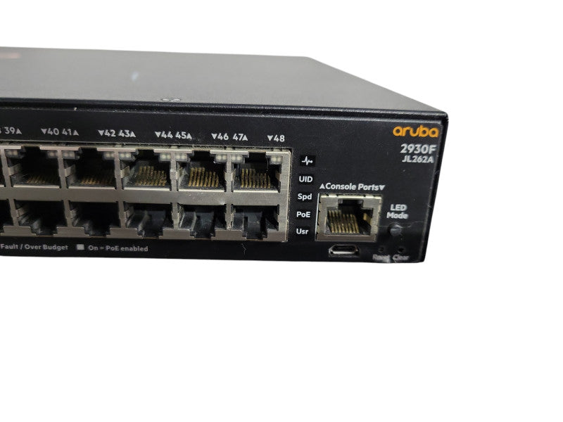 HPE Aruba 2930F 48xGbE PoE+ /4x1G SFP Managed Switch JL262A  !