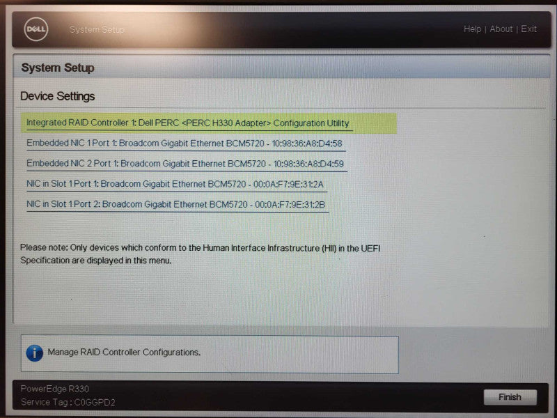 Dell PowerEdge R330 | Xeon E3-1220 v5 @3.50GHz, H330 2.5" No RAM $