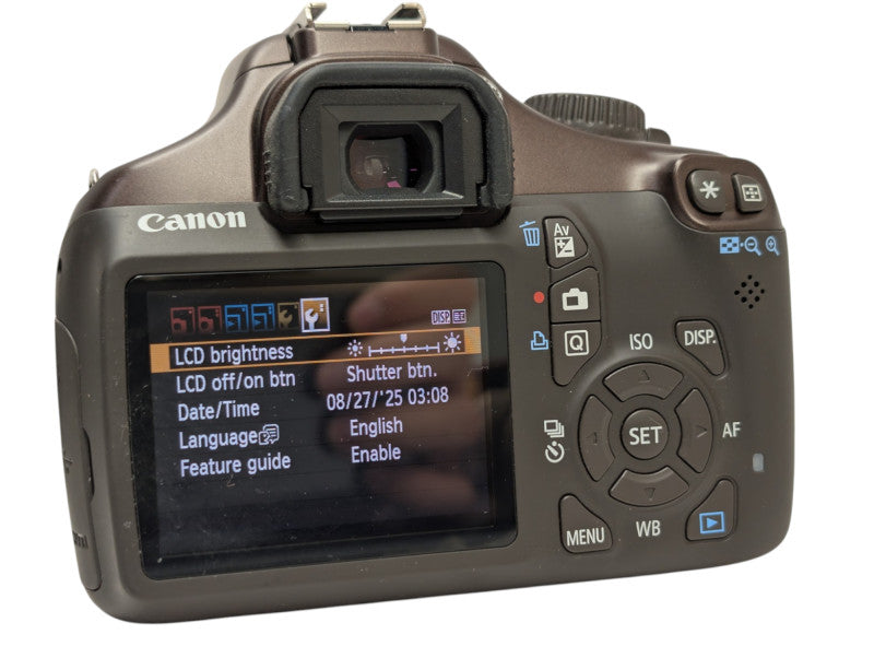 Canon EOS Rebel T3 12MP DSLR Camera Zoom Lens EF-S 18-55m 1:3.5-5.6 III  Q-