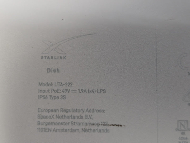 Starlink Flat High Performance UTA-222 NO Router READ  -