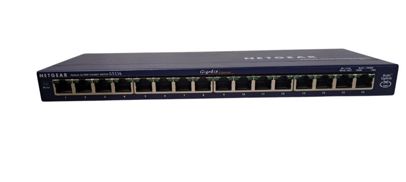 NETGEAR GS116 16-Port Ethernet Switch with ADAPTER