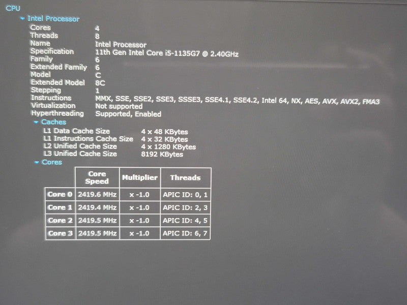 Microsoft Surface Pro 8 i5-1135G7 8GB RAM 128GB NVMe READ β Lap200