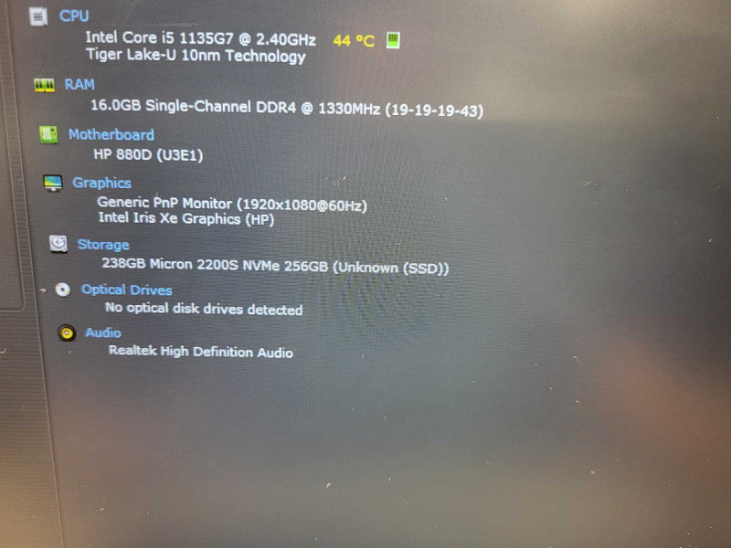 HP EliteBook 840 G8 i5-1135G7 16GB DDR4 256GB SSD  $ Lap200