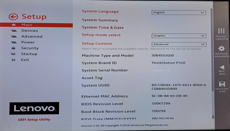 Lenovo ThinkStation P510 | Xeon E5-1620 v4, 32GB DDR4, No HDD/GPU