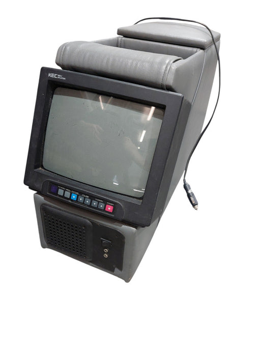 Vintage KEC Mobile Applications VCR CRT 9" TV Built in Travel Case  =