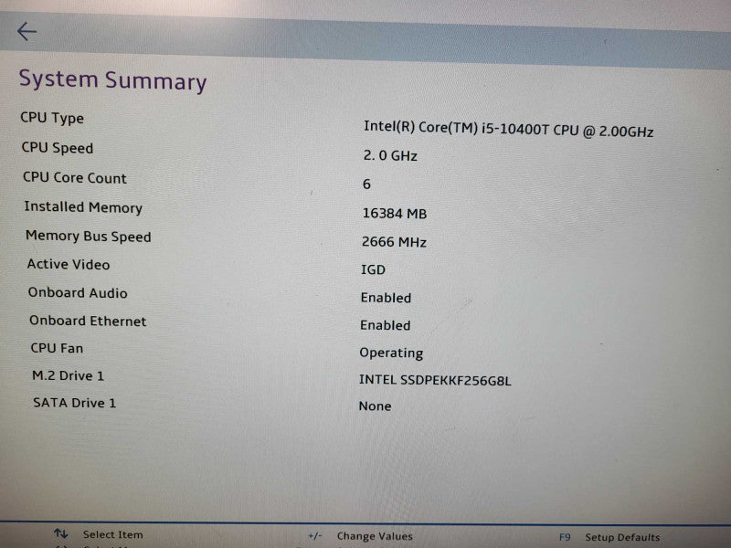 Lenovo M70q Gen 2 Tiny Desktop Core i5-10400T 16GB RAM 256GB SSD w/ AC $