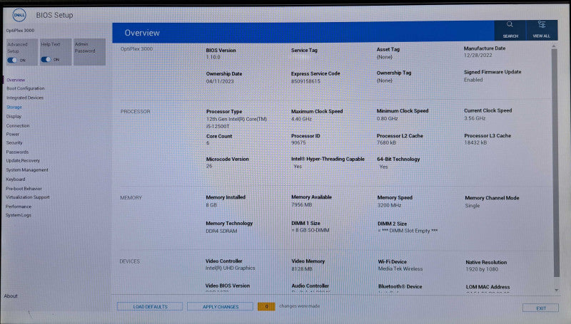 Dell OptiPlex 3000 Micro | Intel Core i5-12500T, 16GB DDR4, 256GB NVMe