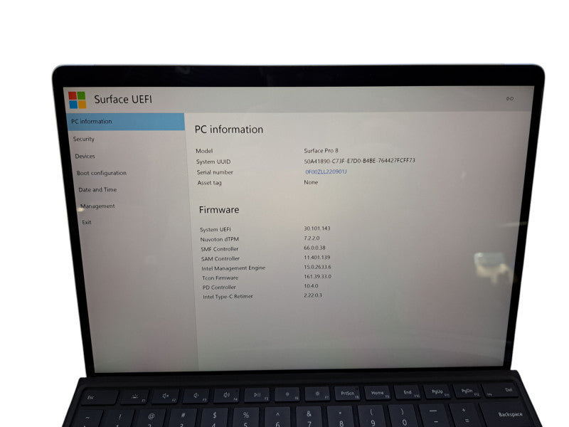 Microsoft Surface Pro 8 | Intel i7-1185G7 @3.00GHz, 16GB DDR4, 256GB NVMe