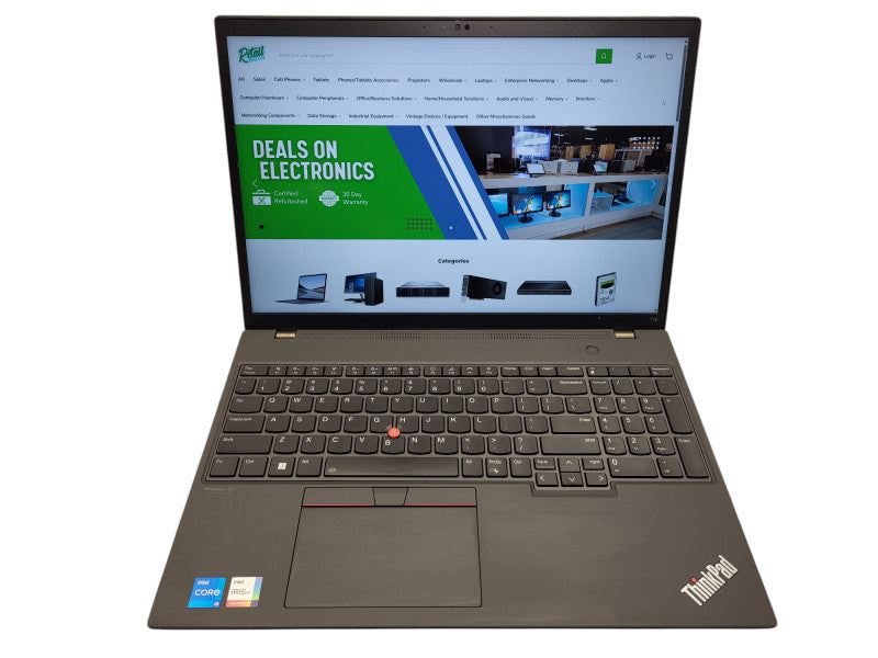 Lenovo T16 Gen 1 Core i5-1235U 16GB RAM 256GB SSD w/ AC $ Lap200
