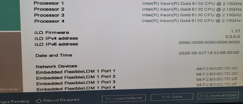 HP ProLiant DL560 Gen10 - 4x Xeon Gold 6130 NO RAM NO HDD NO RAID 4x800W PS %