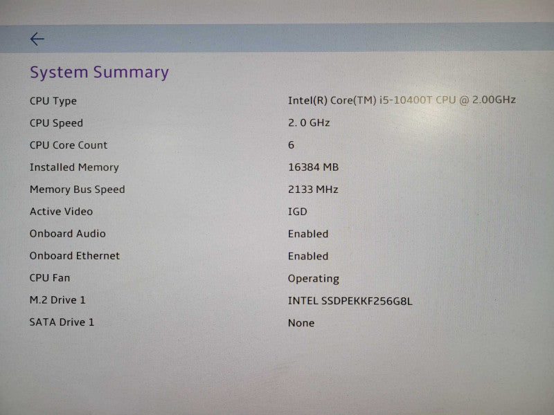 Lenovo ThinkCentre M70q  | i5-10400T @2.00GHz, 16GB DDR4, 256GB NVMe !