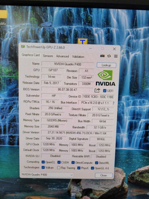 NVIDIA QUADRO P400 2GB PCIE %