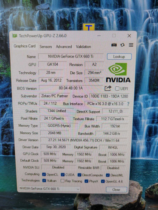 ZOTAC NVIDIA GEFORCE GTX 660 Ti 2GB PCIE %