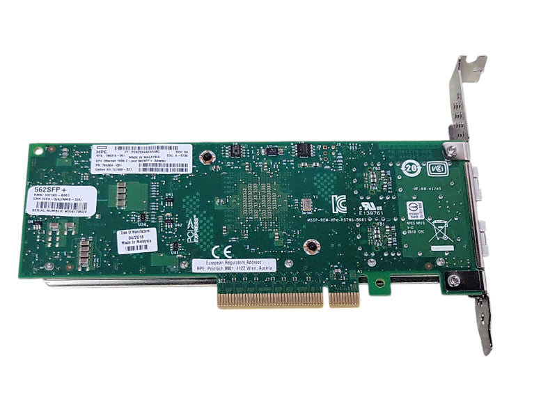 HPE 562SFP+ Dual-Port 10GbE SFP PCIe X8 Network Adapter P/N: 790316-001 _