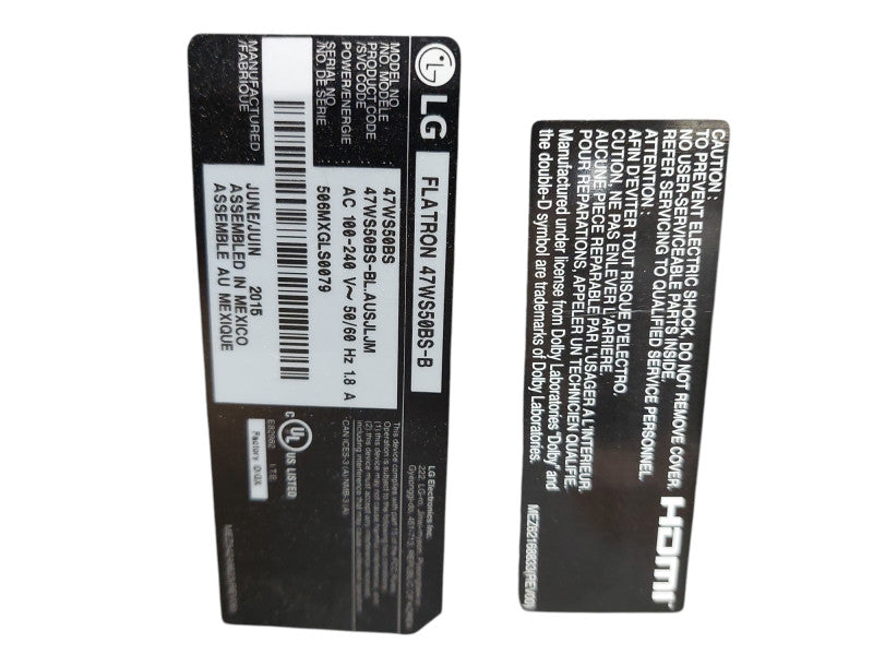 LG 47" Digital Signage Display Monitor Model: 47WS50BS-B =