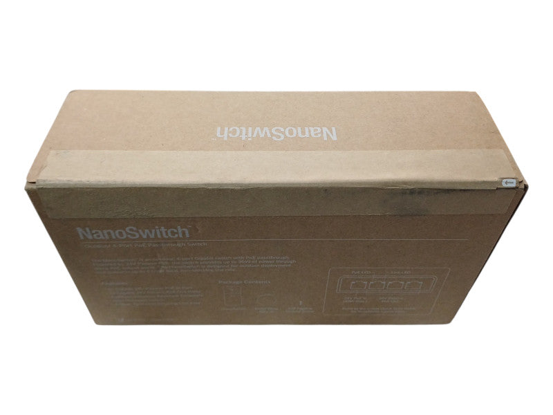 *NEW SEALED* Ubiquiti NanoSwitch N-SW Outdoor 4-Port PoE Passthrough Switch Q