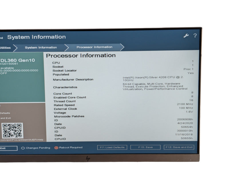 HPE ProLiant DL360 Gen10 Intel Xeon Silver 4208 48GB RAM  -