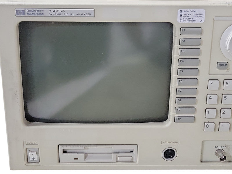 HEWLETT PACKARD HP MODEL 35665A DYNAMIC SIGNAL ANALYZER, READ _
