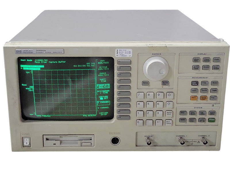 HEWLETT PACKARD HP MODEL 35665A DYNAMIC SIGNAL ANALYZER, READ _