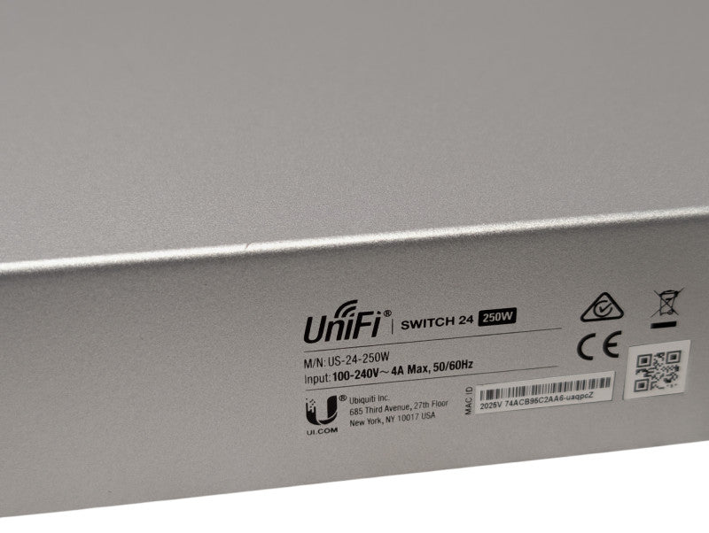 Ubiquiti UniFi Switch 24 250W US-24-250W Gigabit PoE Smart Switch READ  -