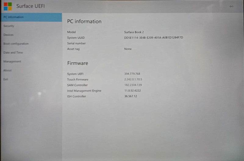 Microsoft Surface Book 2, i7-8650U, 16GB DDR3, 512GB NVMe, READ  Lap200