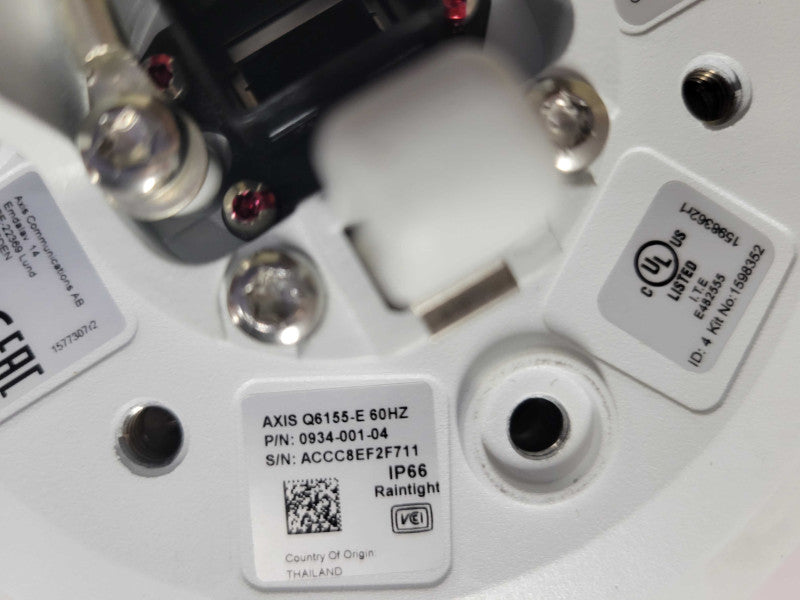 Axis Q6155-E 60Hz PTZ Dome Network Camera 0934-001-04, 128GB Storage _