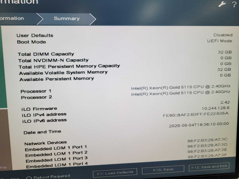 HPE PL DL360 Gen10 - 2x Xeon Gold 5115 32GB DDR4 P408i-a SR Gen10 2x800W PS %