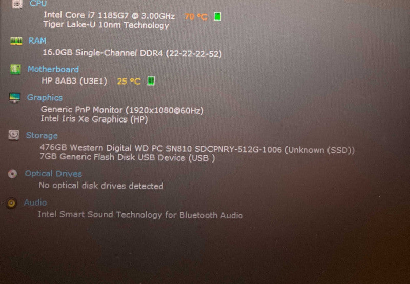 HP EliteBook 840 G8 Core i7-1185G7 vPRO @3.00GHz 16GB RAM 512GB SSD Q Lap200