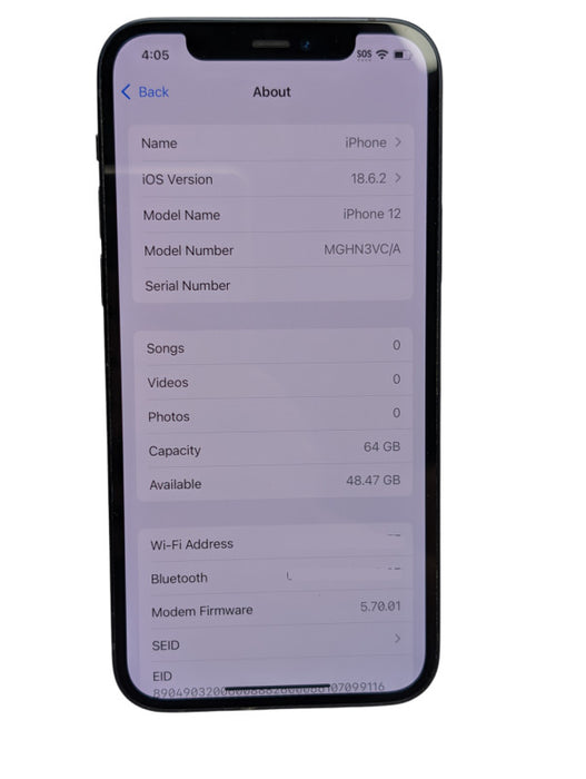 Apple iPhone 12 64GB UNLOCKED  -