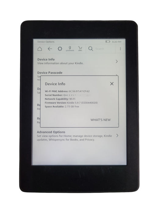 Amazon Kindle Paperwhite 6th Gen 4GB WiFi 6" eBook Reader !