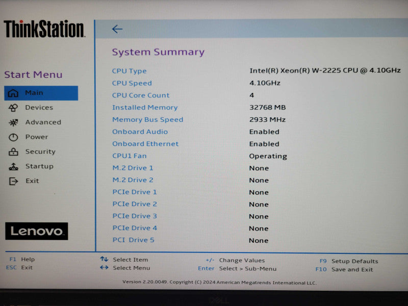 Lenovo ThinkStation P520, Xeon W-2225 4.10GHz, 32GB DDR4 Quadro K2200, 690W _