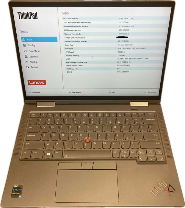 Lenovo ThinkPad X1 Yoga Gen 6 i7-1185G7 For Parts Or Repair READ!  Lap200