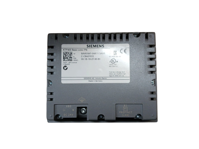 Siemens 6AV6 647-0AK11-3AX0 Simatic Panel 4" LCD Touch Screen KTP400 Basic