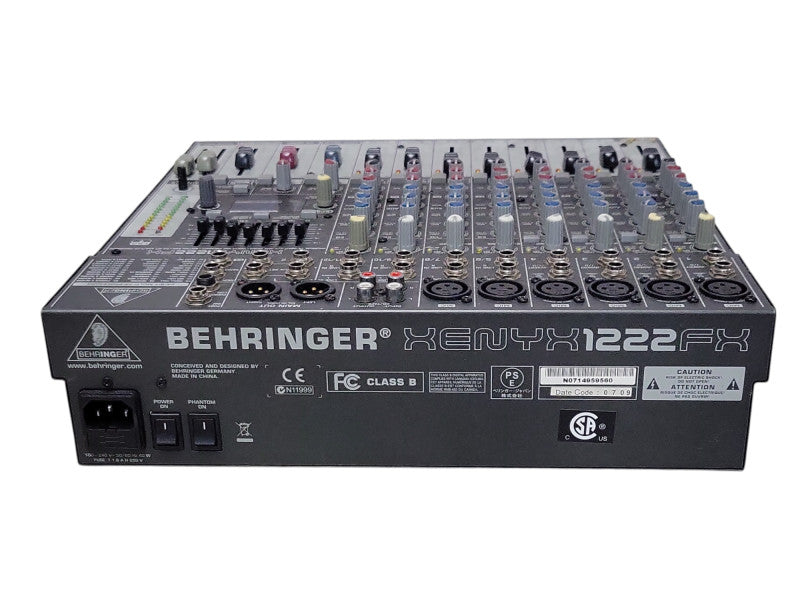 BEHRINGER XENYX 1222 FX PREMIUM 16 - INPUT 2/2 MIXER 24 BIT MULTI - FX PROC _
