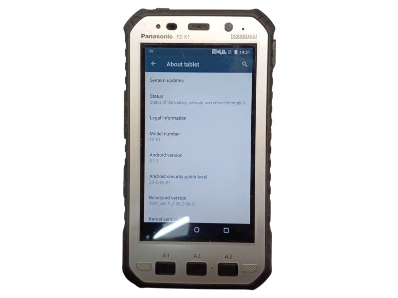 Panasonic fz-x1 toughpad ultra rugged tablet/barcode scanner