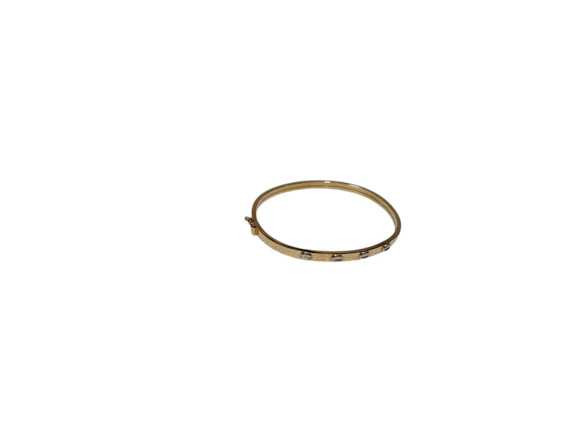 Yellow Gold Bangle Wrist Bracelette  =