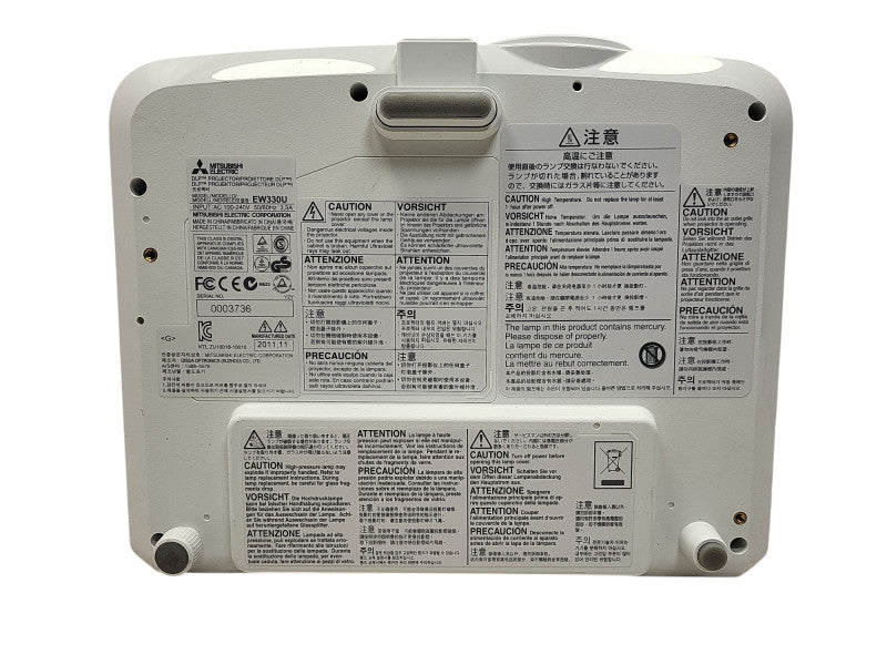 Mitsubishi EW330U WXGA DLP Projector Lamp hour: 54h No remote $