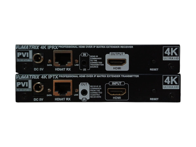 VUMATRIX HDMI over IP PoE Matrix Extender Distribute 4K IP Network Kit
