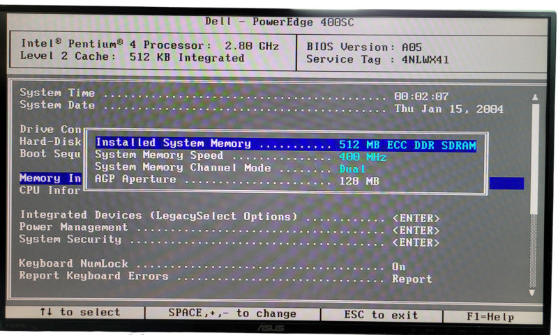 Dell PowerEdge 400SC - Pentium 4 2.8GHz 512MB Ram No HDD %